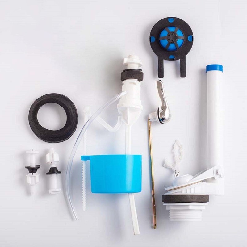 1Set Toilet Water Tank Fitting Toilet Flush Kit Set Level Type/Push ...