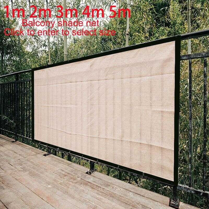 1M 2M 3M 4M 5M Balcony Privacy Screen Fence Pools Deck Sun Shade Net ...