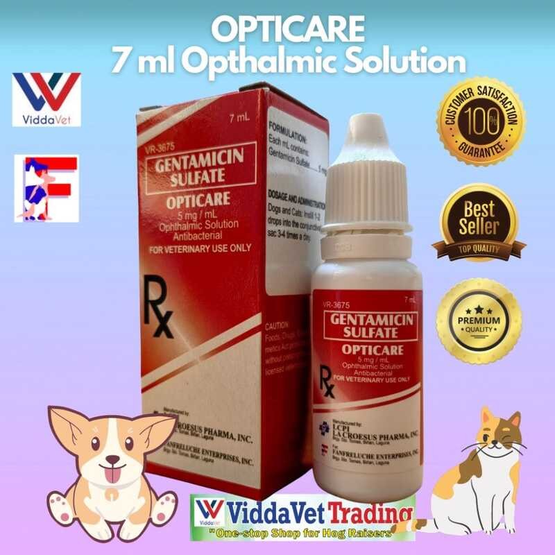 Viddavet Opticare 7 Ml Solution Pets Happy Pets Cats Eye Drops For Dogs ...
