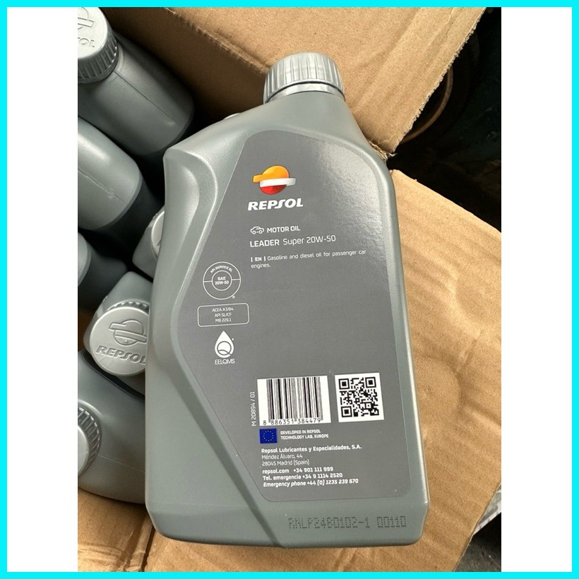REPSOL Engine oil LEADER 20W-50 1L | Shopee Philippines