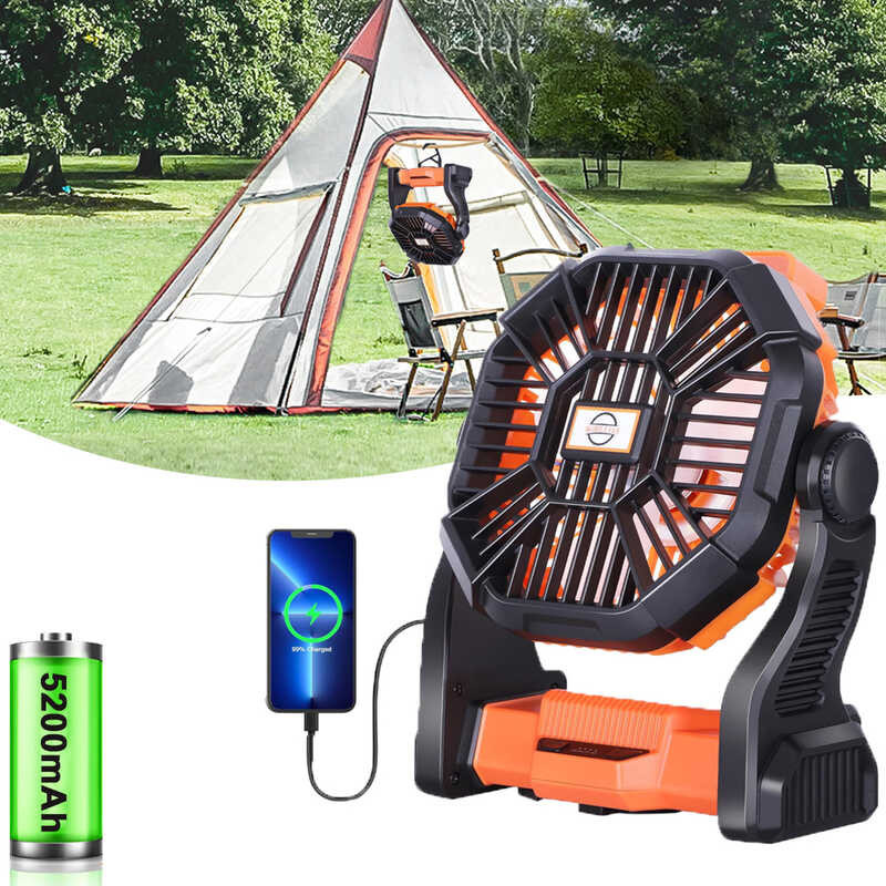 May Portable Na LED Lantern USB Rechargeable Tent Camping Cooling Desk ...