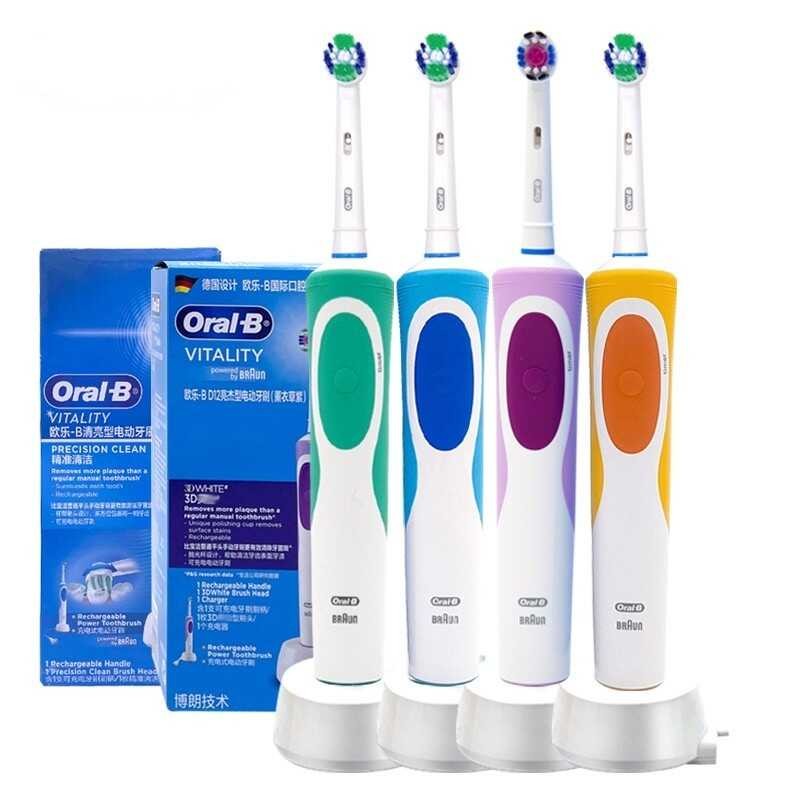 Oral B D12 Electric Toothbrush Rechargeable Soft Bristle Round Head 3D