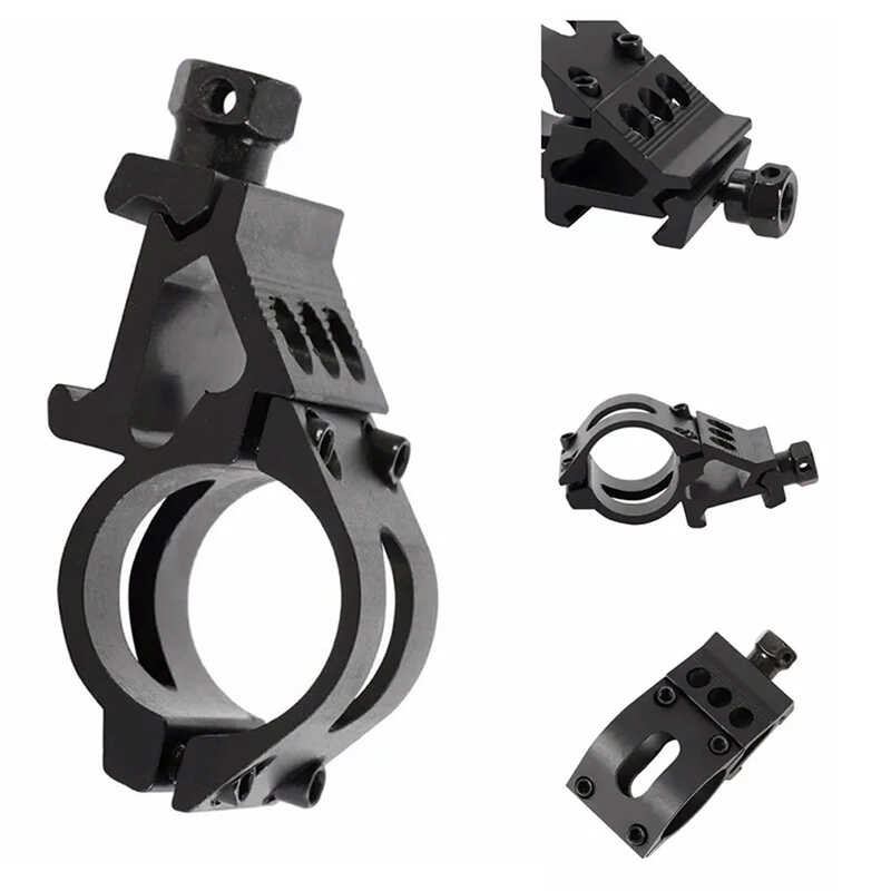 Tactical 25.4Mm Quick Release Offset Flashlight Scope Mount 20Mm