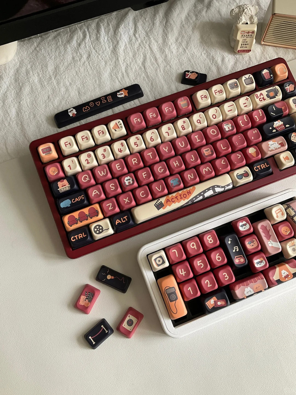 Time Movie Theater Keycap EOA Profile 133 Keys PBT Five-sided Dye ...