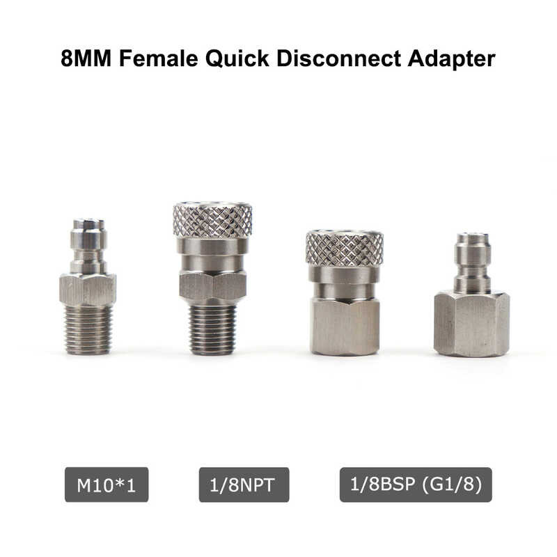 AIR CO2 Foster Quick Disconnect Male/Female Adaptor Fill Nipple Bd Plug ...