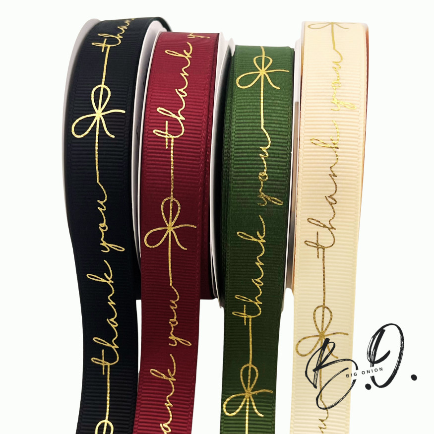 Thank You Ribbon Terima Kasih Riben hadiah Reben Packaging INS Style ...