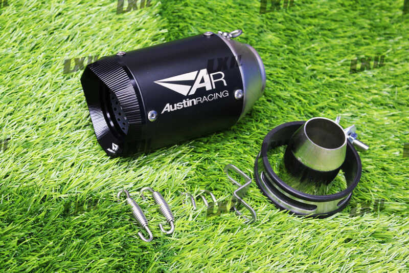 nlet 38-51Mm Universal Motorcycle Carbon Fiber Tailpipe AR Austin ...