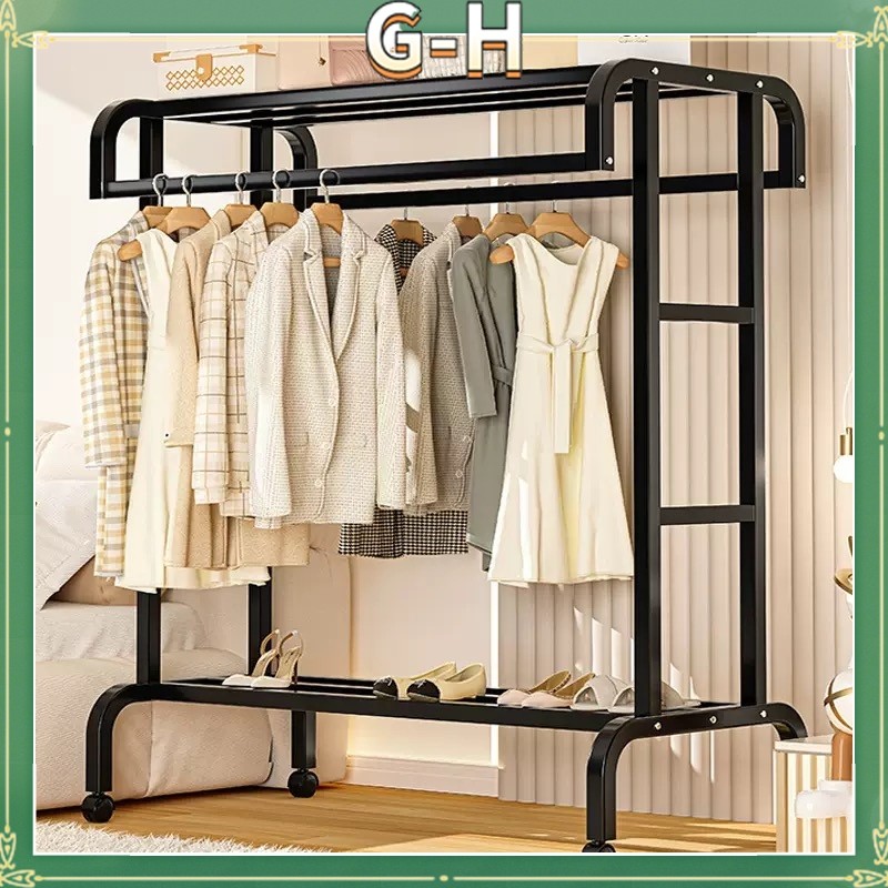 Storage and Storage clothes rack, home bedroom clothes rack, indoor ...