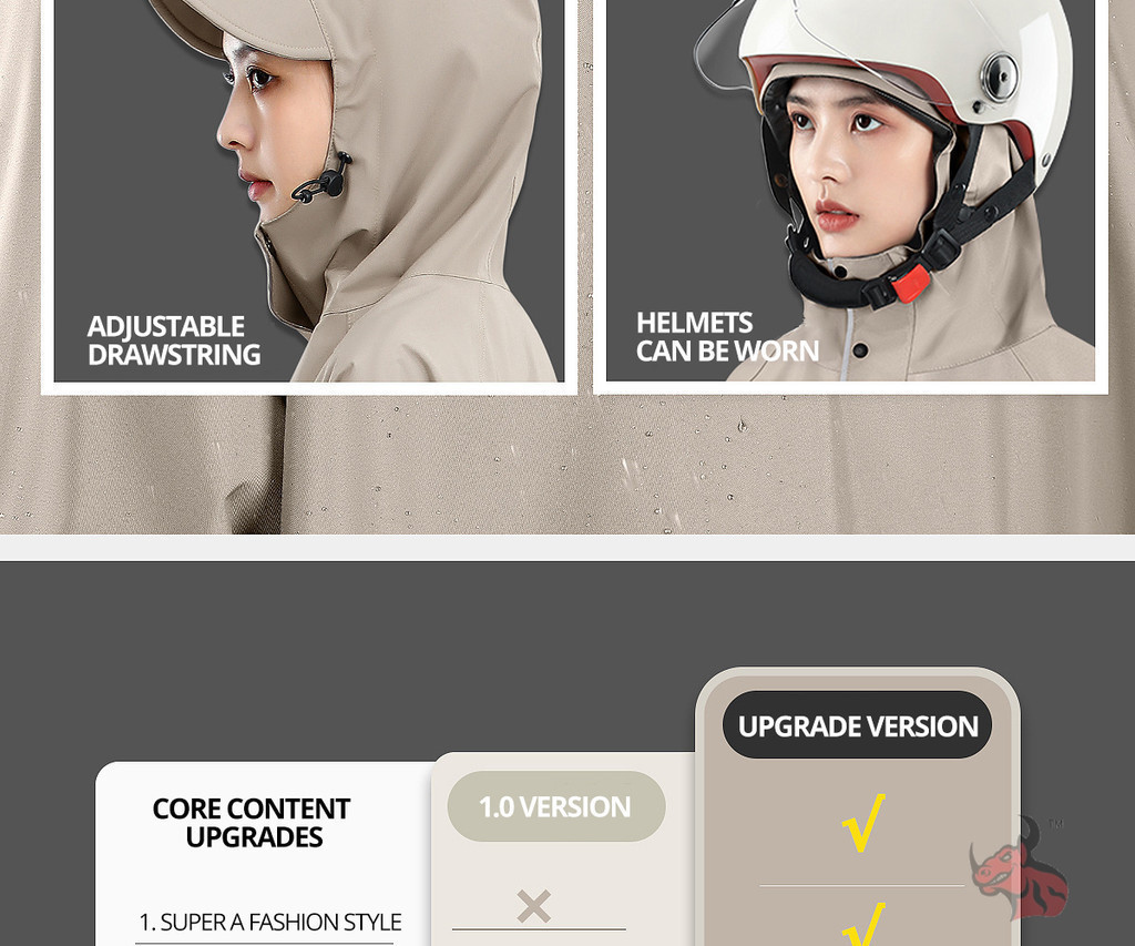 Thickened Adult Waterproof Motorcycle Raincoat Durable Waterproof ...