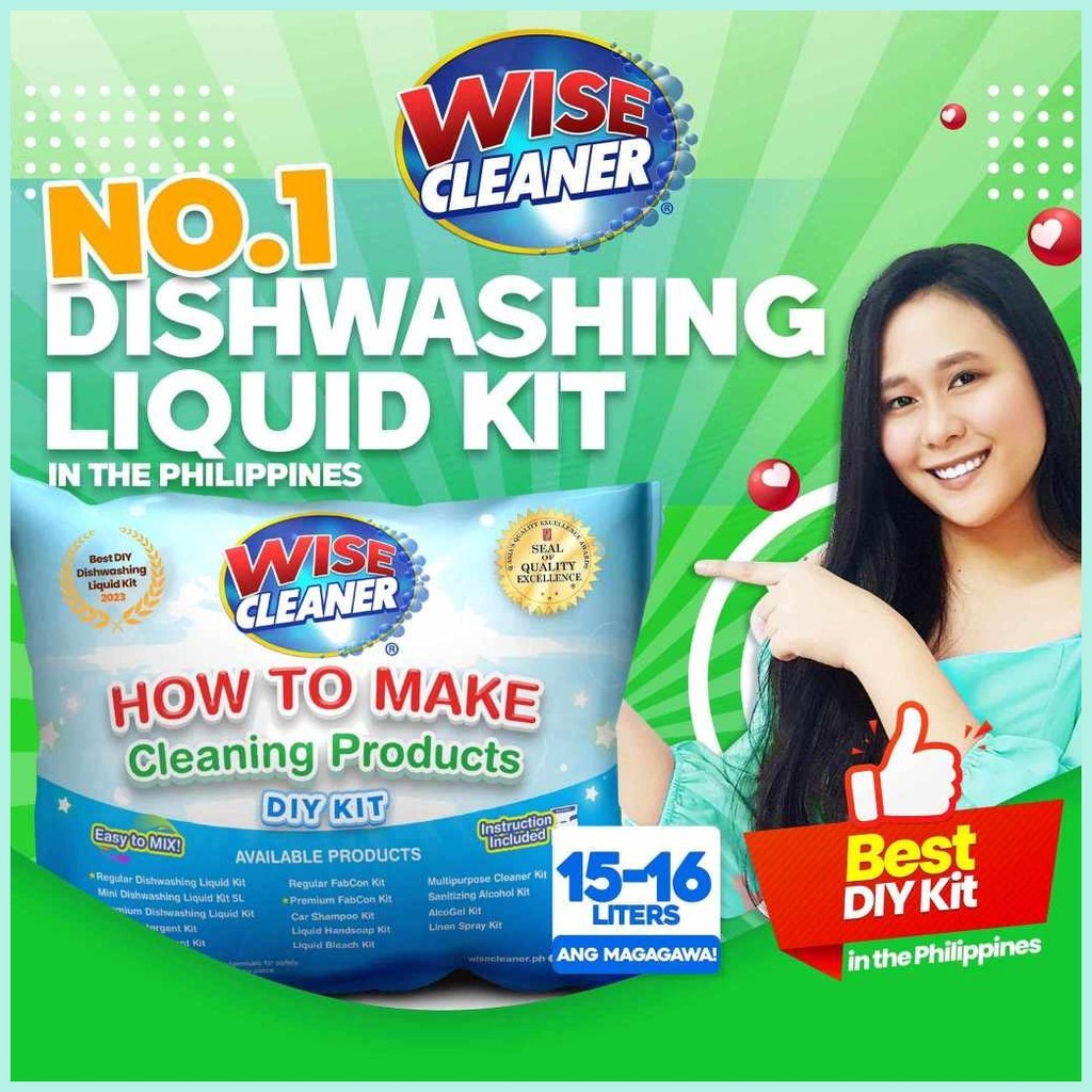 WISE CLEANER DIY DISHWASHING LIQUID KIT 15to16L | Shopee Philippines