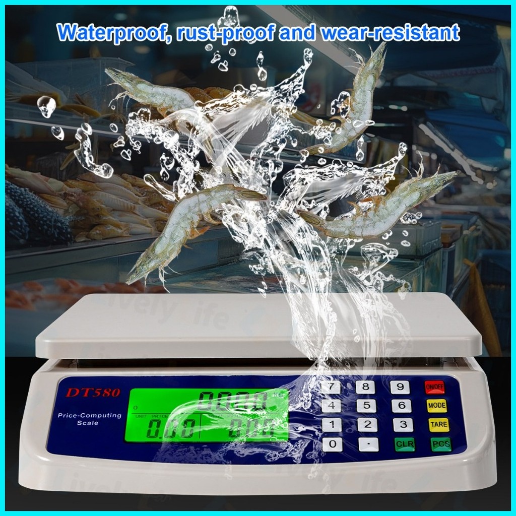 Digital Scale Weight Rechargeable Digital Price Computing Scale 30kg ...