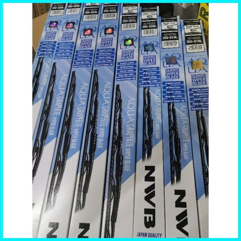 NWB AQUA Wiper Blade 35G-14,16,18,19,20,21,22,24,26 | Shopee Philippines