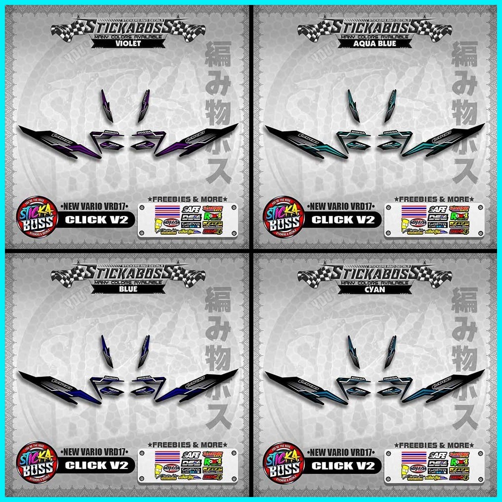 CLICK 125 V2 DECALS ( NEW VARIO VRD17 ) [PREMIUM GLOSSY LAMINATED ...