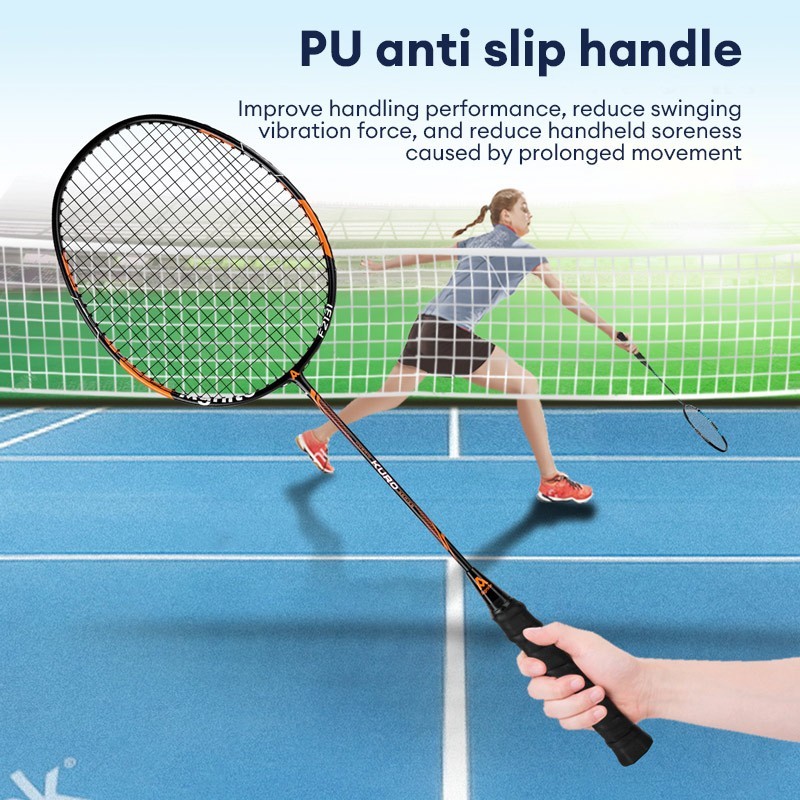 Deli Agnite 2PC Glass Aluminum Badminton Racket Set with 3Balls Sports ...