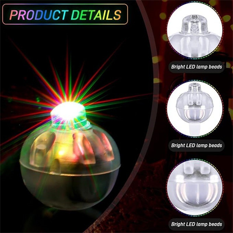 10Pcs Mini LED Round Balloon Lights / Colorful Round Tiny Lamps ...