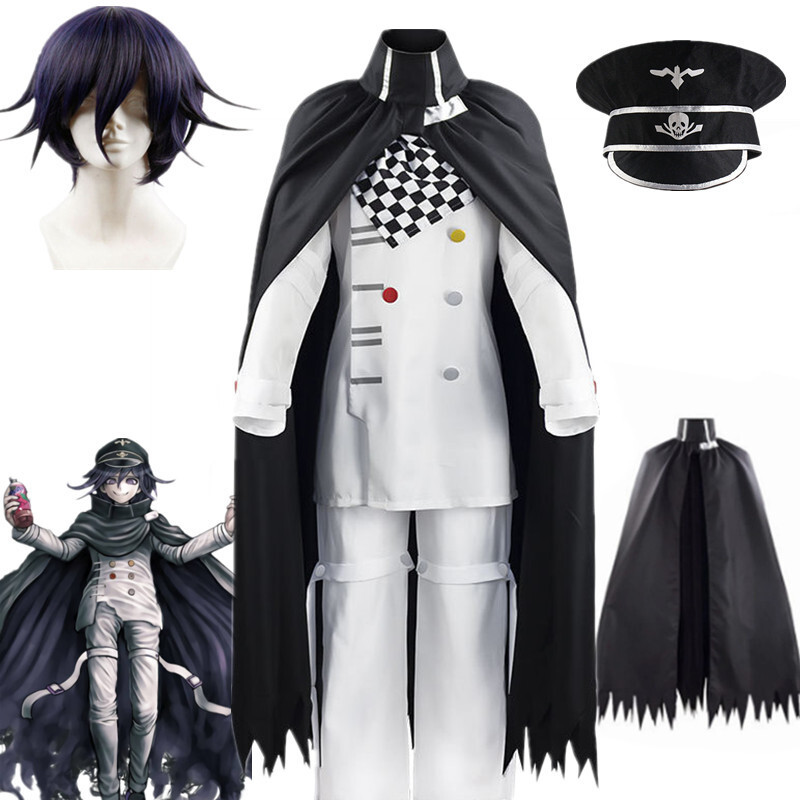 Danganronpa Kokichi Oma White Outfit Carnival Halloween Cosplay Costume