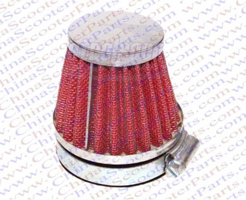 35Mm Air Filter Red Grid Sier Cap Mini Moto Dirt Pit Bike ATV Quad