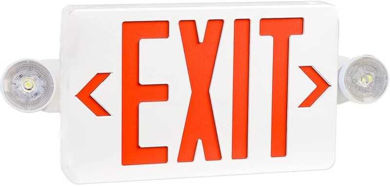 Led Combo Emergency Exit Sign Light With Two Morocco