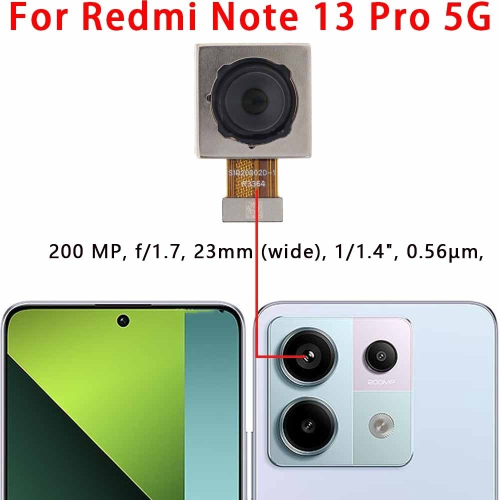 Front and Rear Back Camera For Xiaomi Redmi Note 13 Pro 5G Main Facing ...