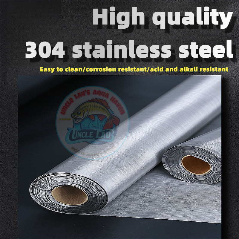 Aquarium 304 stainless steel filter net fish tank reusable high ...