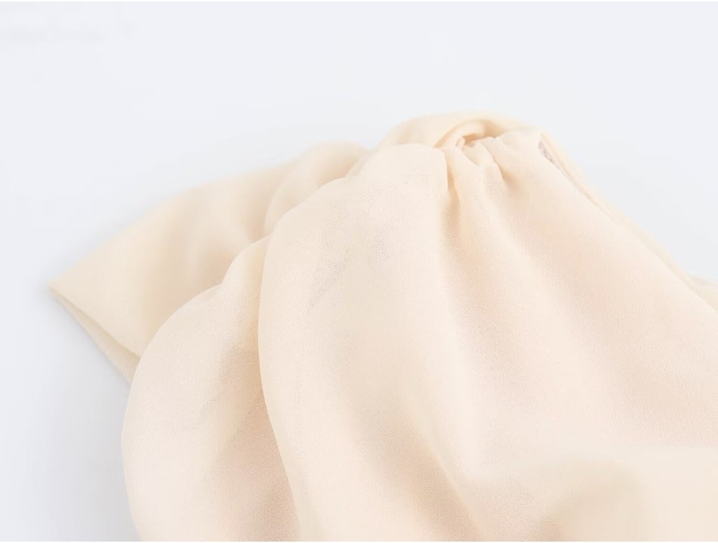 Satin Button Front Tie Shoulder Retract Your Waist Midi Bridesmaids Dress main image 1