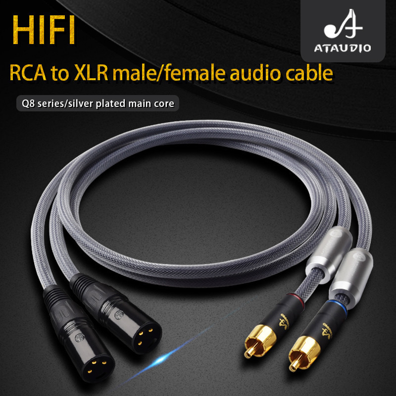 Hi-end One pair HiFi RCA to XLR Balanced Audio Cable for Amplifier DAC ...