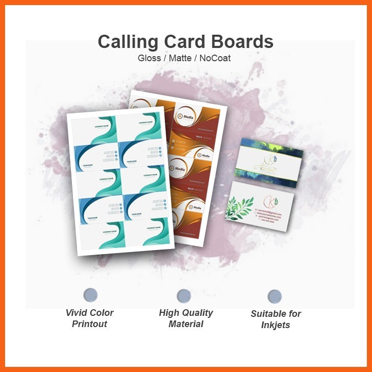 Calling Card Board (inkjet) - Printable (A4) 20s | Shopee Philippines