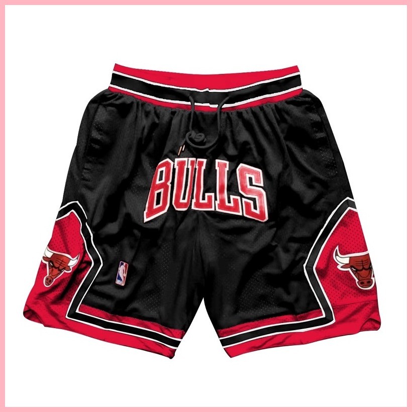 Mitchell Ness Just Don Co branded Chicago bulls Retro Basketball Shorts Men s Shorts Shopee Philippines