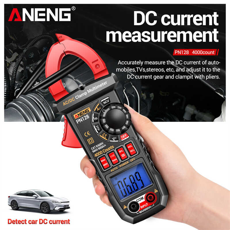 Clamp Meter Digital 600A Current True RMS Smart Plier ammeter Auto Rang ...