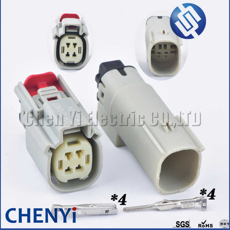 Pin 33472-0407 4 Headlight Socket Automotive waterproof connector Lamp ...