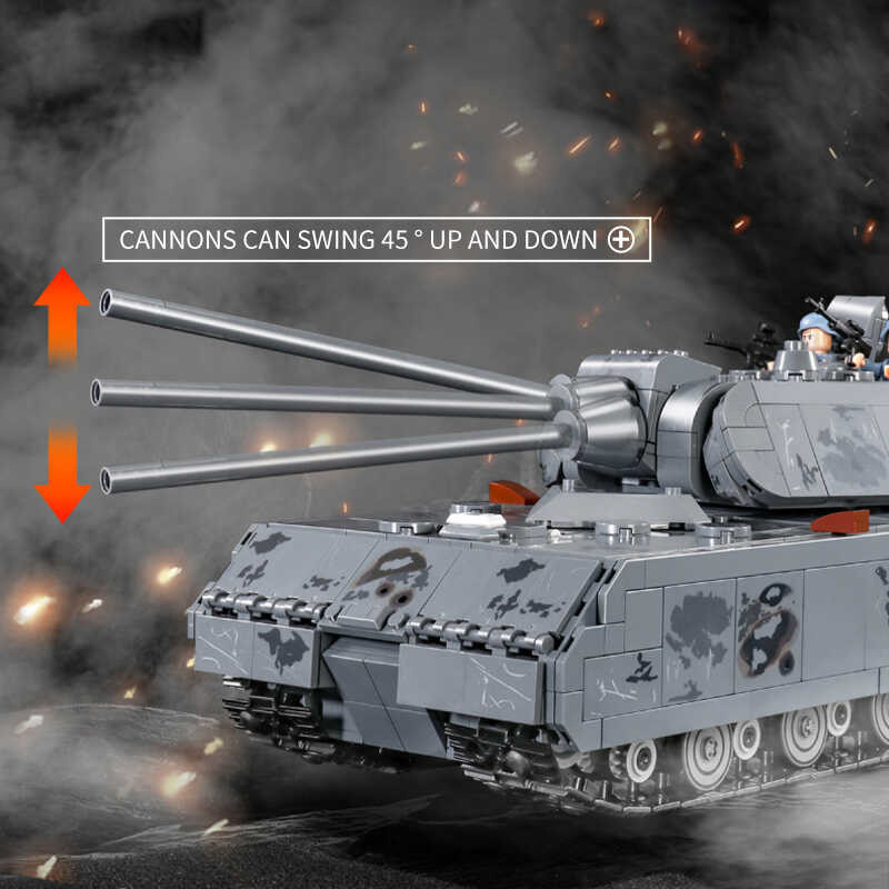 1 Pls628009 World War II German Military Mouse Heavy Tank Building Bloc