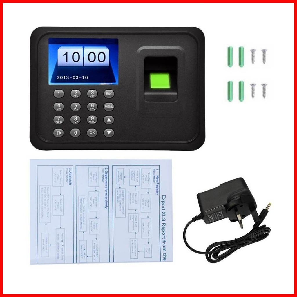 ஐ ♣ Attendance Machine LCD Screen Intelligent Biometric Fingerprint ...