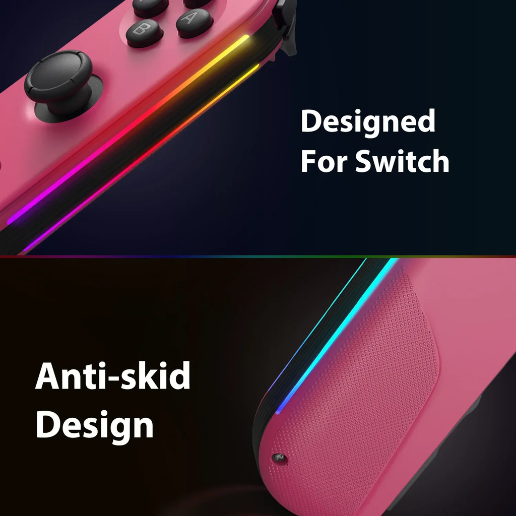 JoyPad Switch Controller Lateral Luminescence Joy Cons L/R Compatible ...