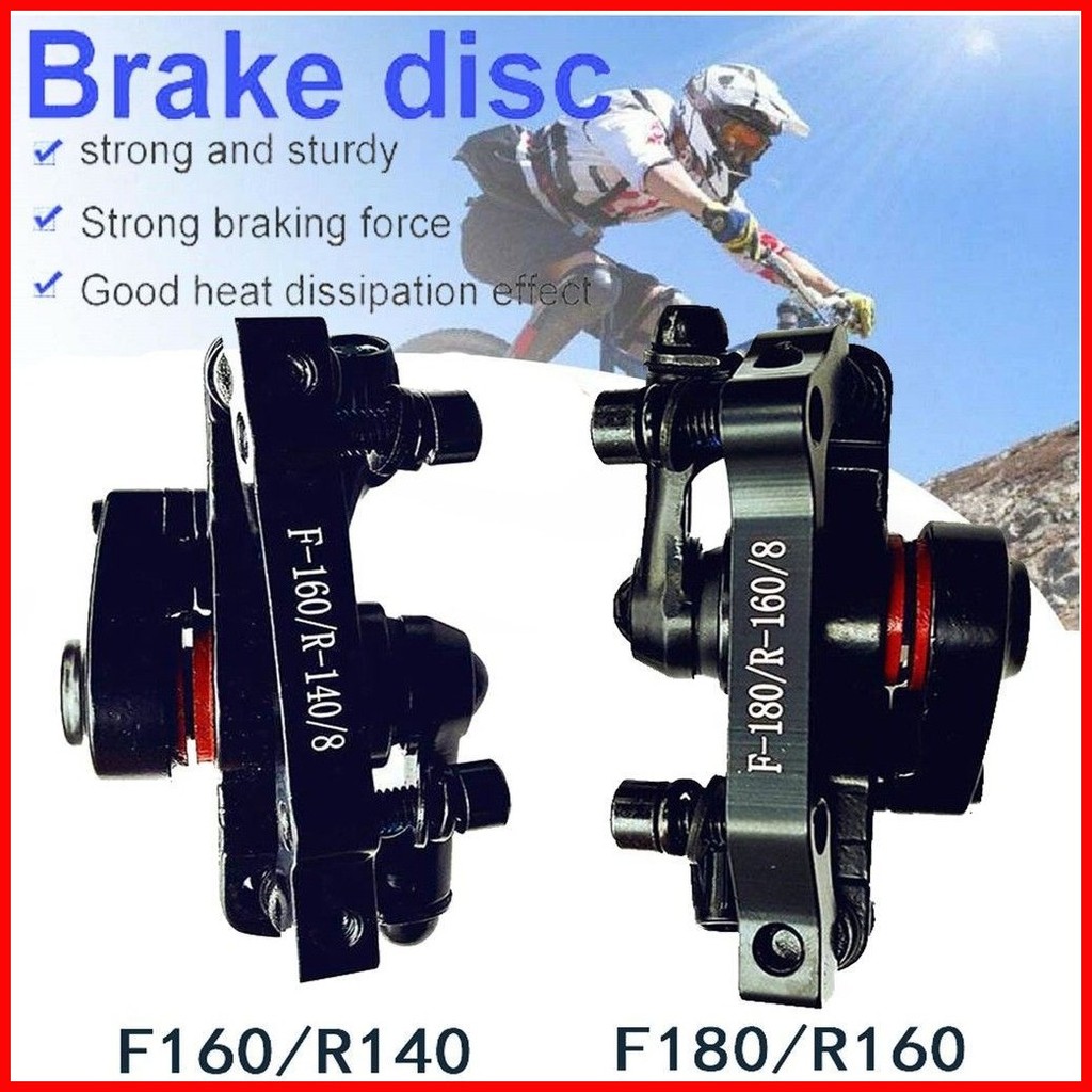 ⊕ Original Mechanical Caliper Aluminum Alloy 160mm Disc Rotor Caliper