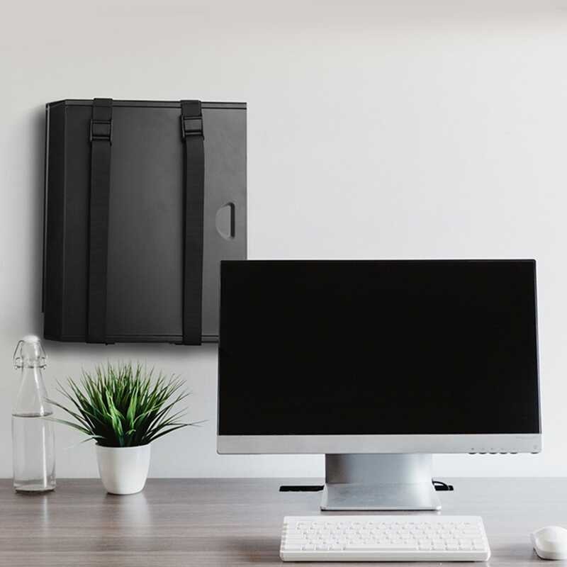 Case Adjustable PC Holder Under Desk & Wall Mounted CPU Stand Computer ...