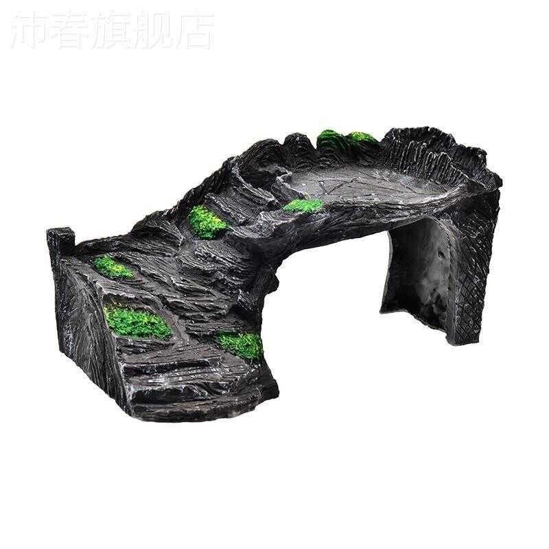 Fish Tank Turtle Rest Large Basking Platform Ladder Climbing Ramp Stone ...