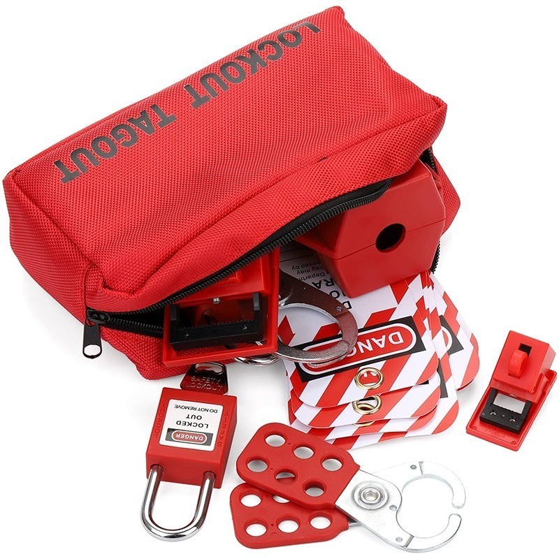 Electrical Circuit Breaker Lockout Tagout Kit Safty Padlock Set Plug ...