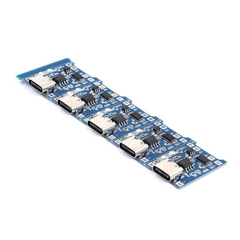5Pcs Type-C/Micro USB 5V 18650 Tp4056 Lithium Battery Charger Module ...