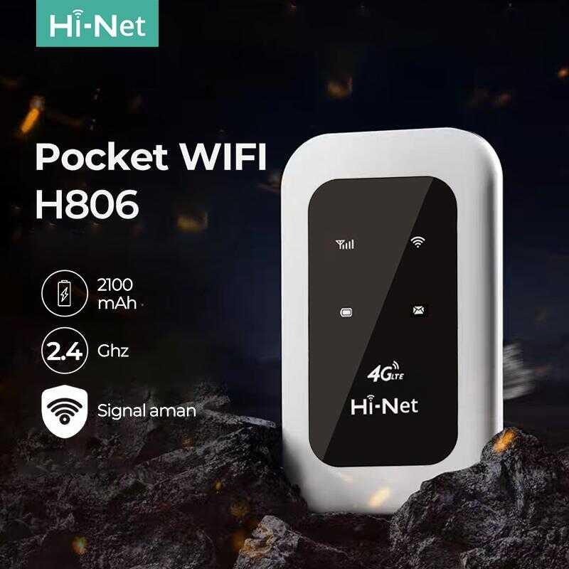 Hi-Net H806 Support 4G/5G SIM Card Wifi Router 150Mbps 2100Mah Portable ...