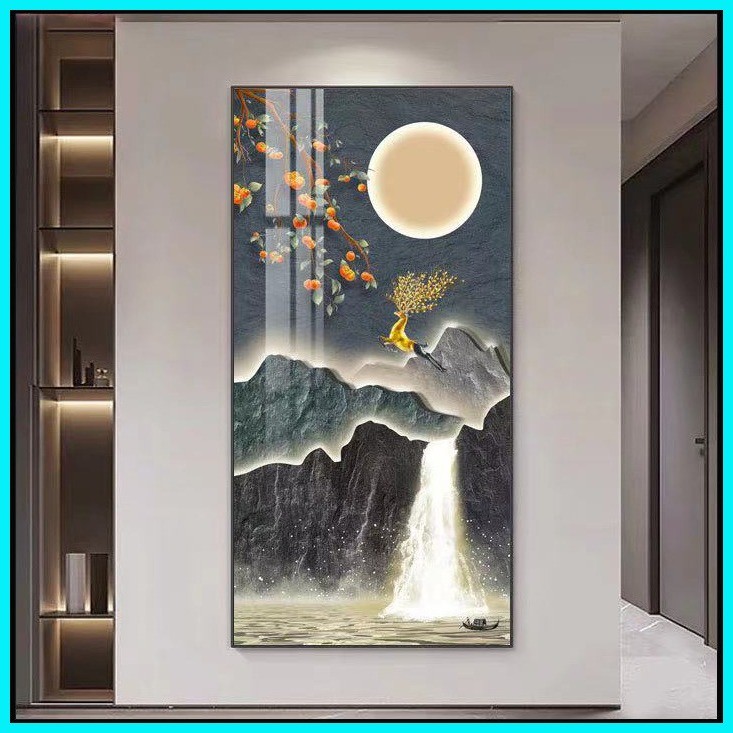 Lucky rich Tree porch mural metal frames home wall decorations display ...