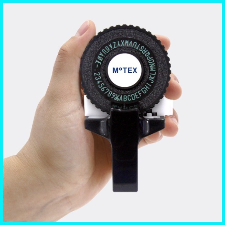 Original MoTEX Embossing Label Maker, Label Printer E101 (Black or ...