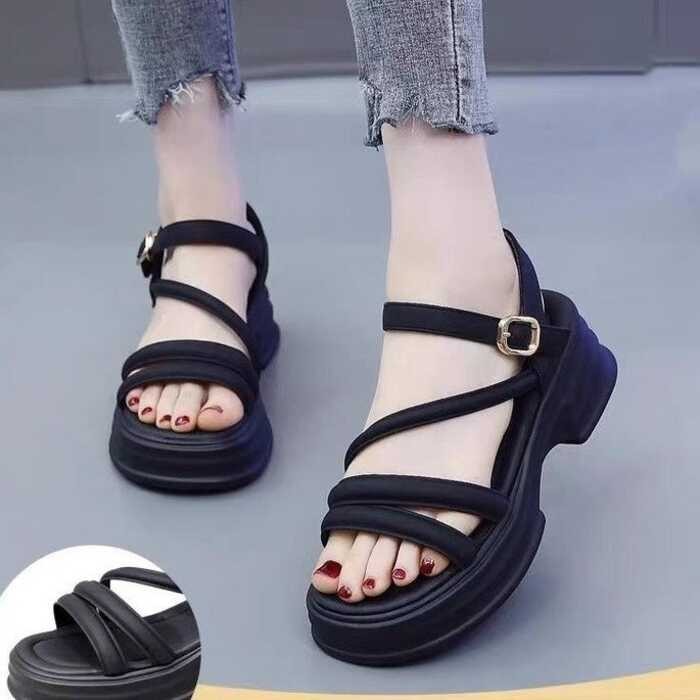 13 One Line Buckle Sandals For Women In The Summer Of 2024, New ...