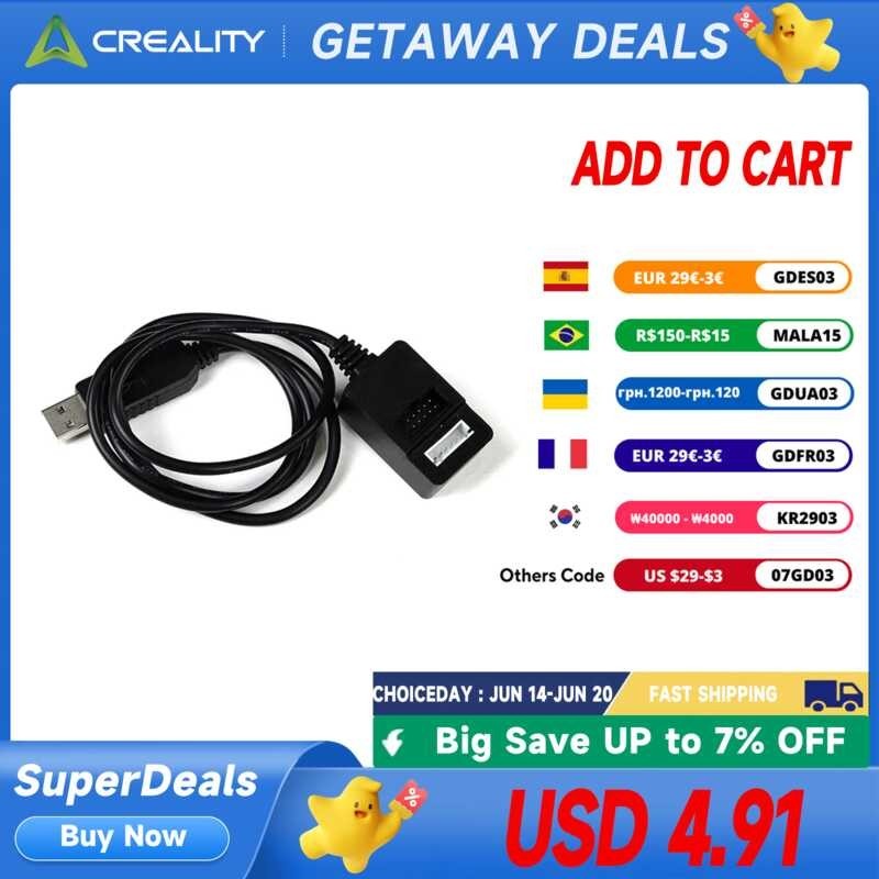 Creality Official Sonic Pad Serial Display Screen Cable Wire para sa S1 ...