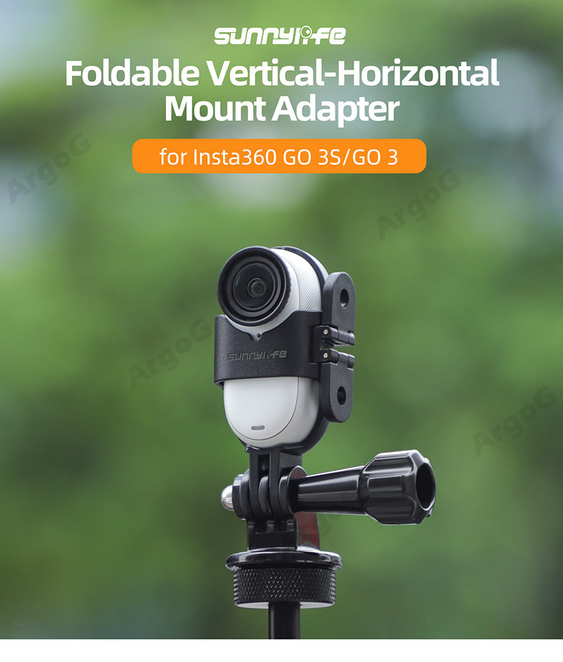 Sunnylife Horizontal & Vertical Mount Adapter for Insta360 GO 3S/GO 3 ...