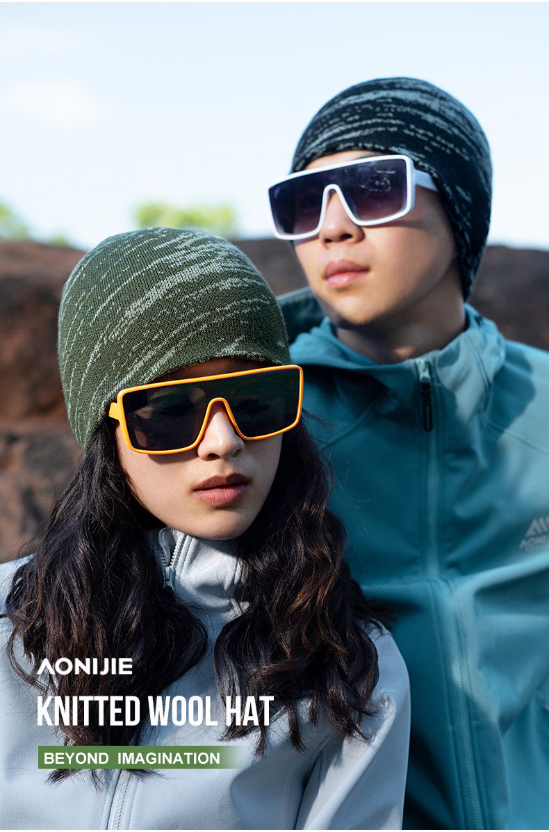 thumbnail image 2 of AONIJIE Warm Wool Knitted Hat Short Brim Baseball Cap 2 of 10
