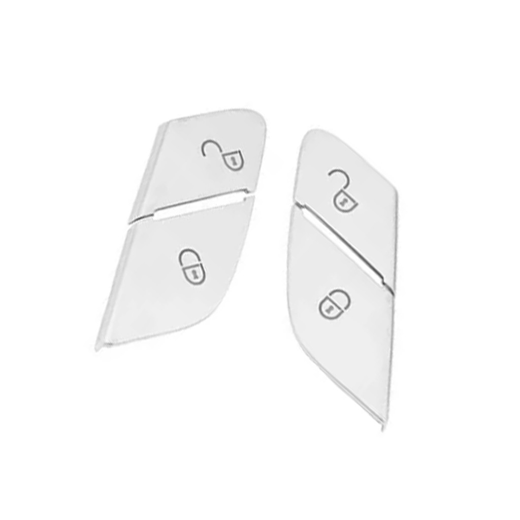 Car Door Lock Unlock Switch Button Cover Sticker Decals For Mercedes