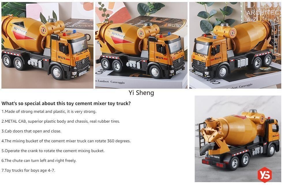 Metal Die-Cast Crane Toy With Sounds & Lights - Construction Vehicle For Kids 3+