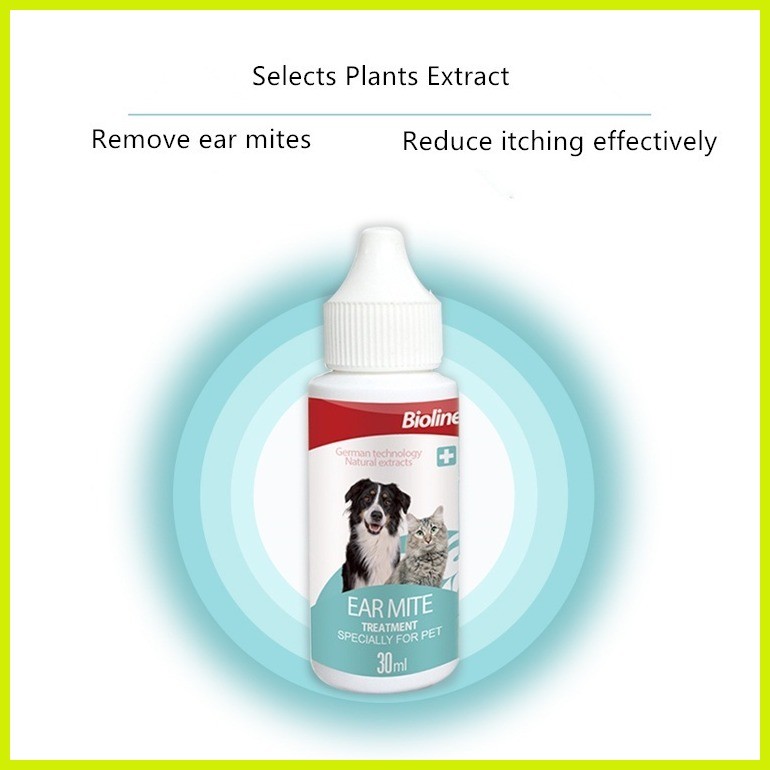 ☑ BIOLINE Ear Mite Treatment for Dogs and Cats 30ml Shopee Philippines