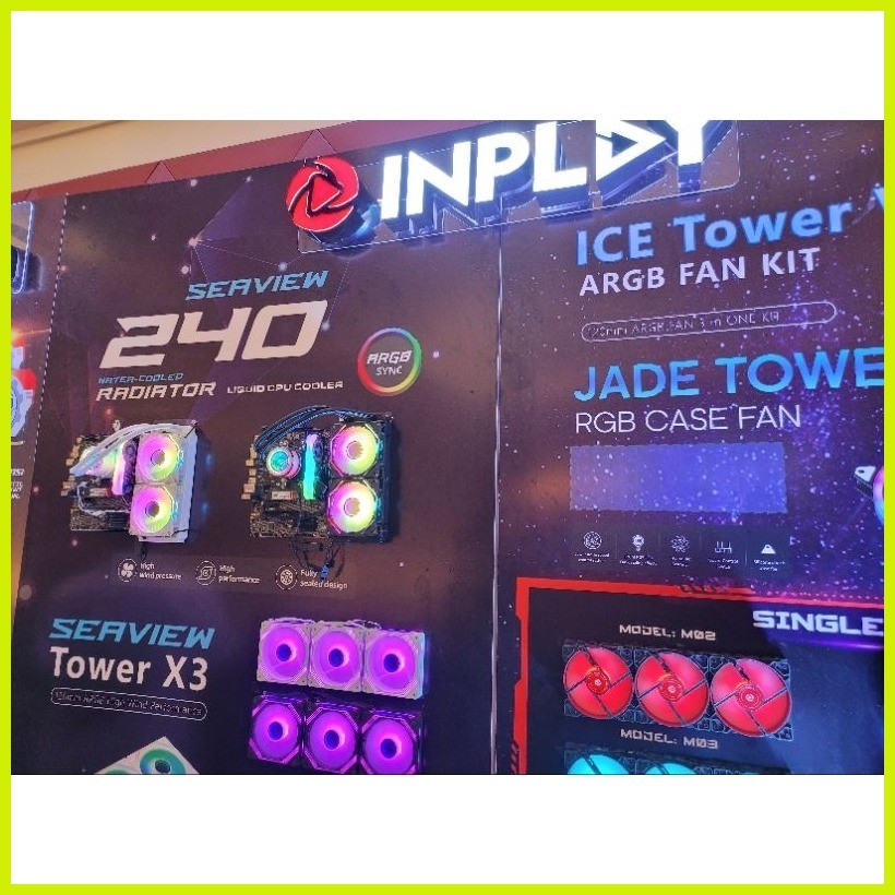 Inplay Seaview Tower X1 / X3 3in1 / Single ARGB Black White Case Fan ...