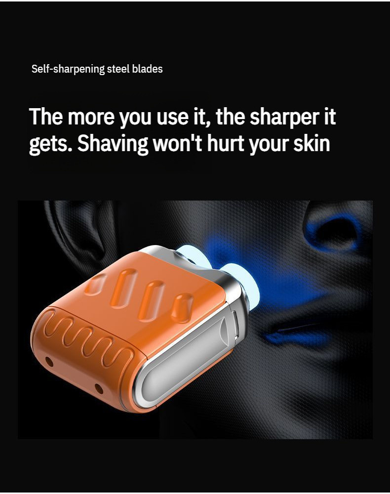 Men's Portable Rotary Double Ring Electric Shaver Razor Travel Magnetic ...